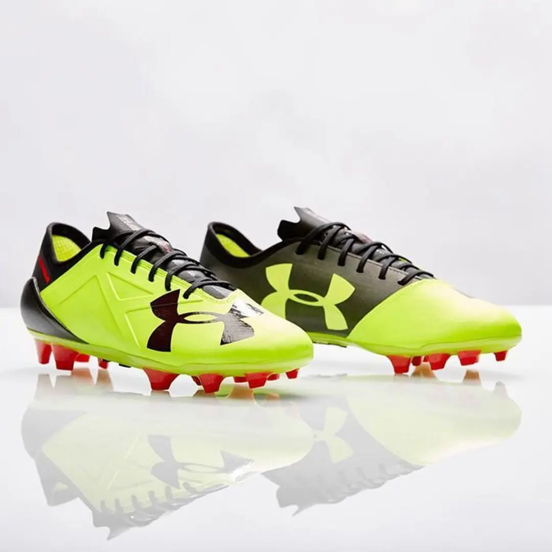Under Armour SpotLight Pro 2.0 Voetbalschoenen 46 - Geel/Rood - FG
