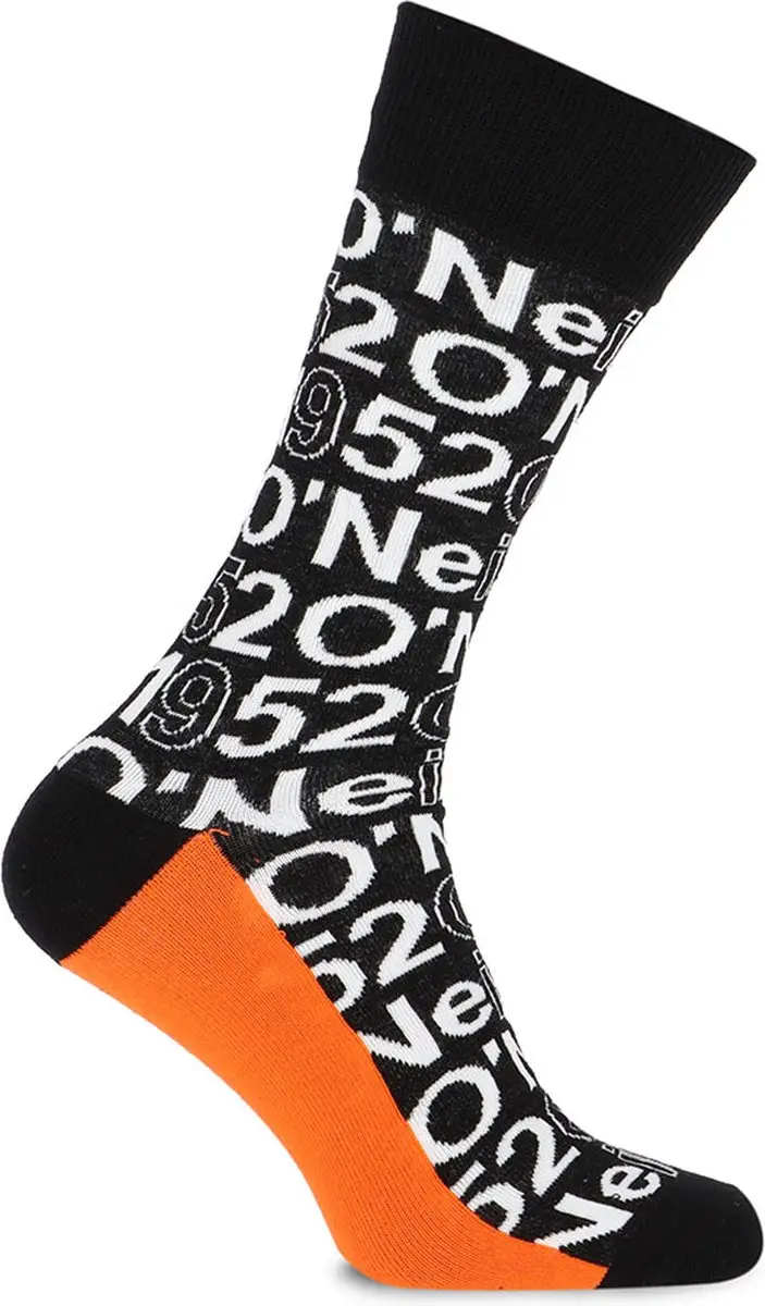 O'Neill Casual Sokken 6-Pack - Heren - Zwart/ Oranje - 39-42