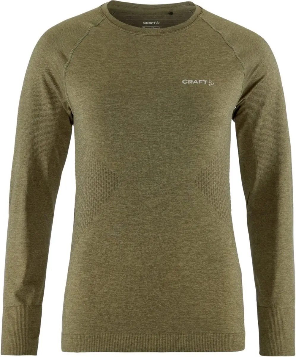 Craft Core Dry Active Comfort LS Thermoshirt - Maat L - Olijfgroen