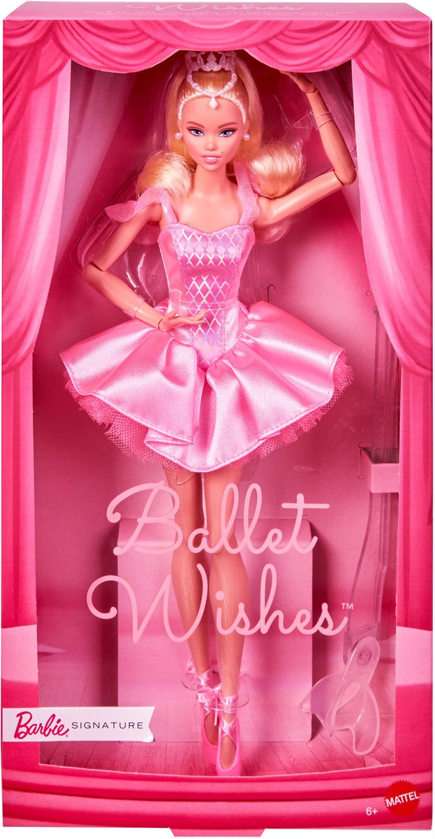Mattel Barbie balletpop Signature Ballet Wishes - modepop voor meisjes.