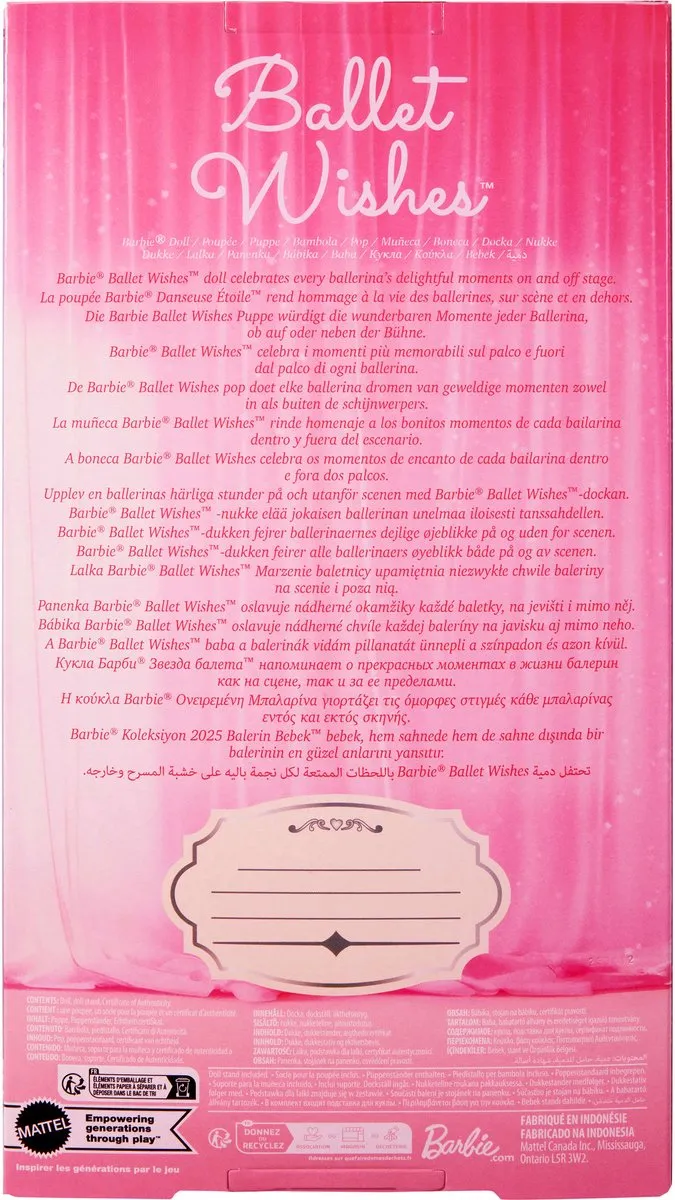 Barbie Signature Ballet Wishes Balletpop - Multicolor