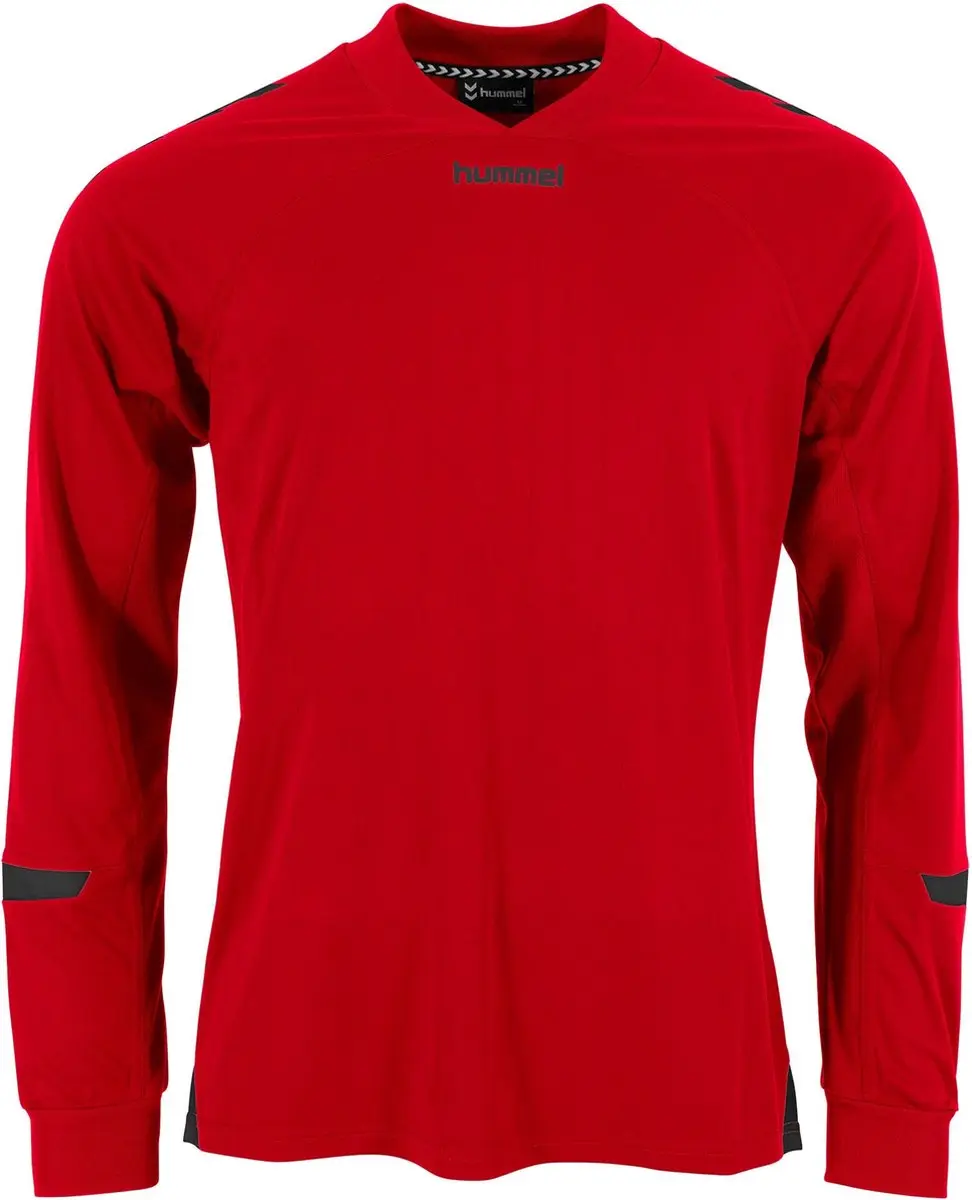 Hummel Fyn Voetbalshirt Lange Mouw Heren - Rood/Zwart L - afbeelding 6 van 6