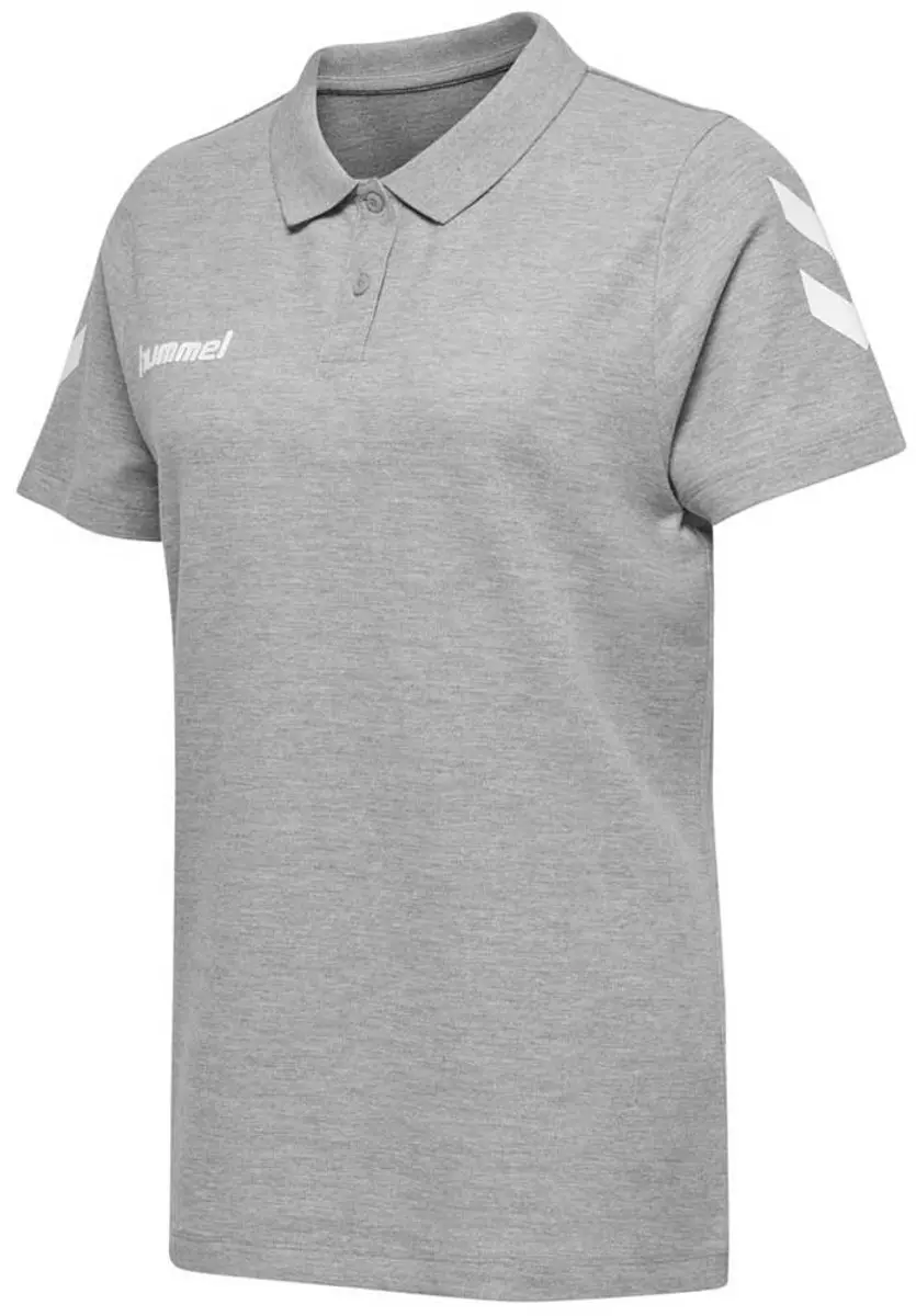 hummel Go Cotton Polo Shirt Vrouw - Grijs Melange - XL