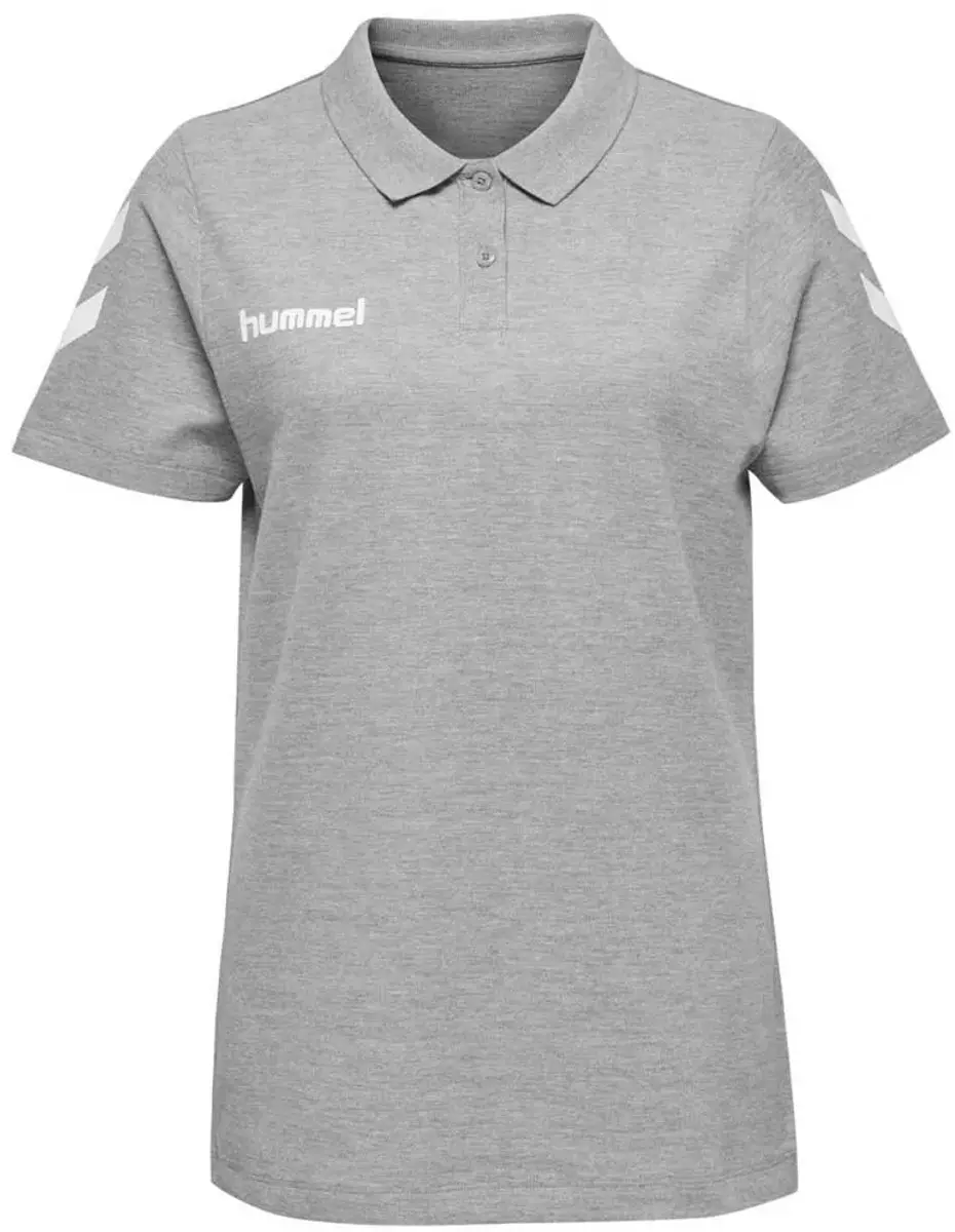 hummel Go Cotton Polo Shirt Vrouw - Grijs Melange - XL - afbeelding 6 van 6