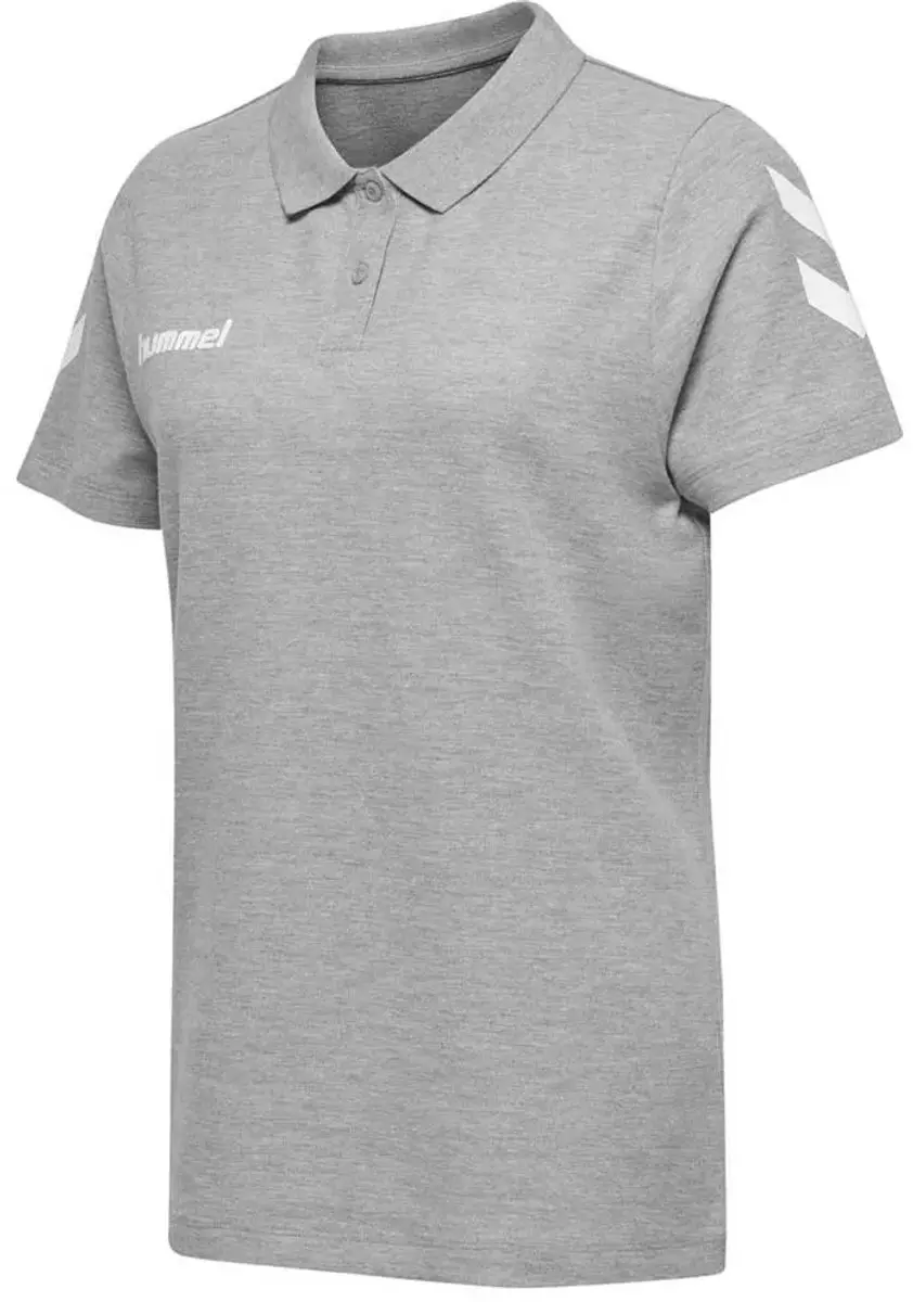 hummel Go Cotton Polo Shirt Vrouw - Grijs Melange - XL
