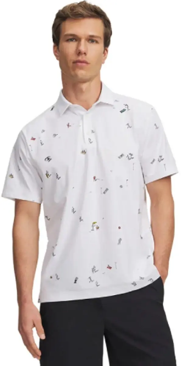 Under Armour ArmourDry Polo Print Beach - L - Wit