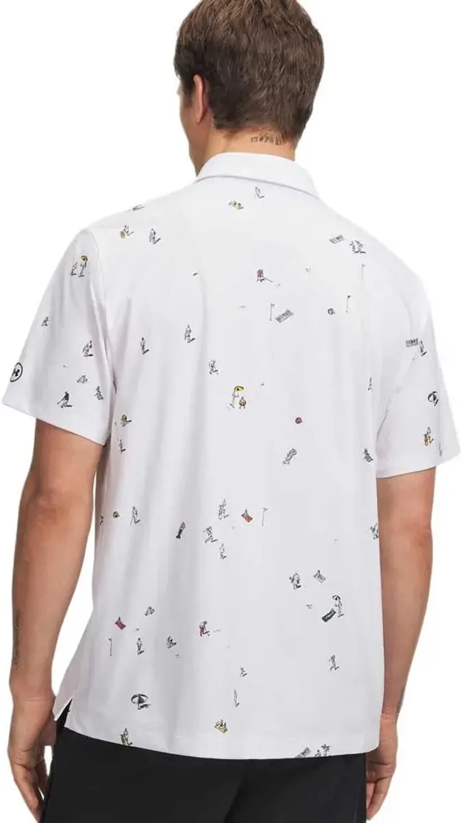 Under Armour ArmourDry Polo Print Beach - L - Wit