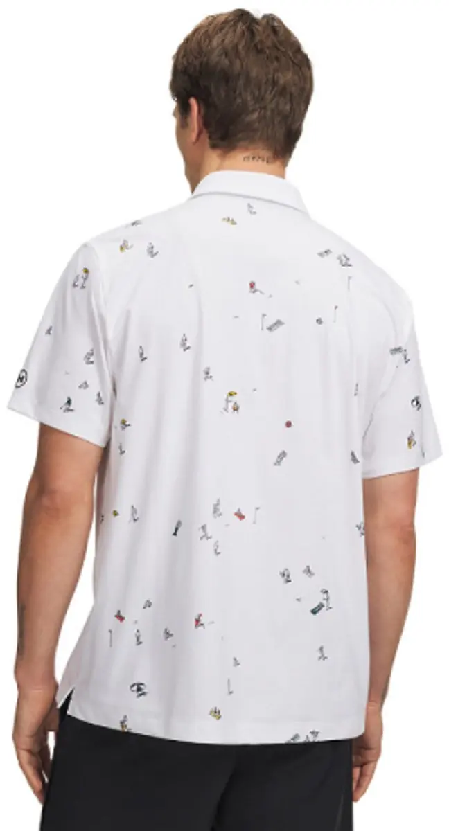 Under Armour ArmourDry Polo Print Beach - L - Wit