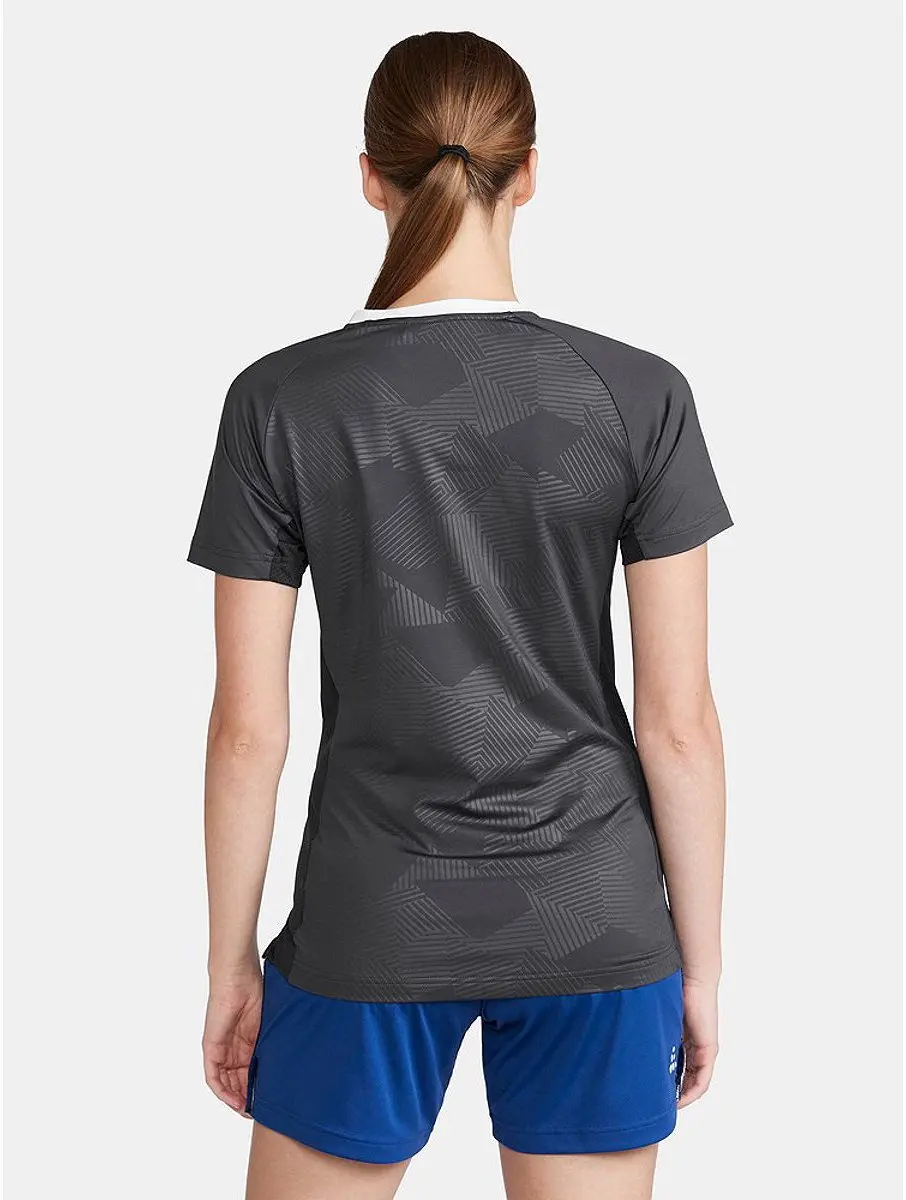 Craft Premier Solid Shirt Dames Korte Mouw - S - Grijs