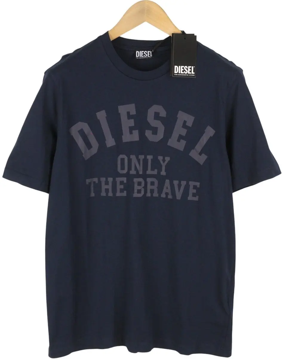 Diesel T-just 260141 Heren T-shirt - Donkerblauw - L
