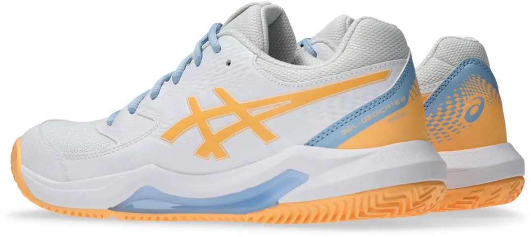 ASICS Gel-Dedicate 8 Padelschoenen 36 - Wit/Oranje - afbeelding 6 van 6