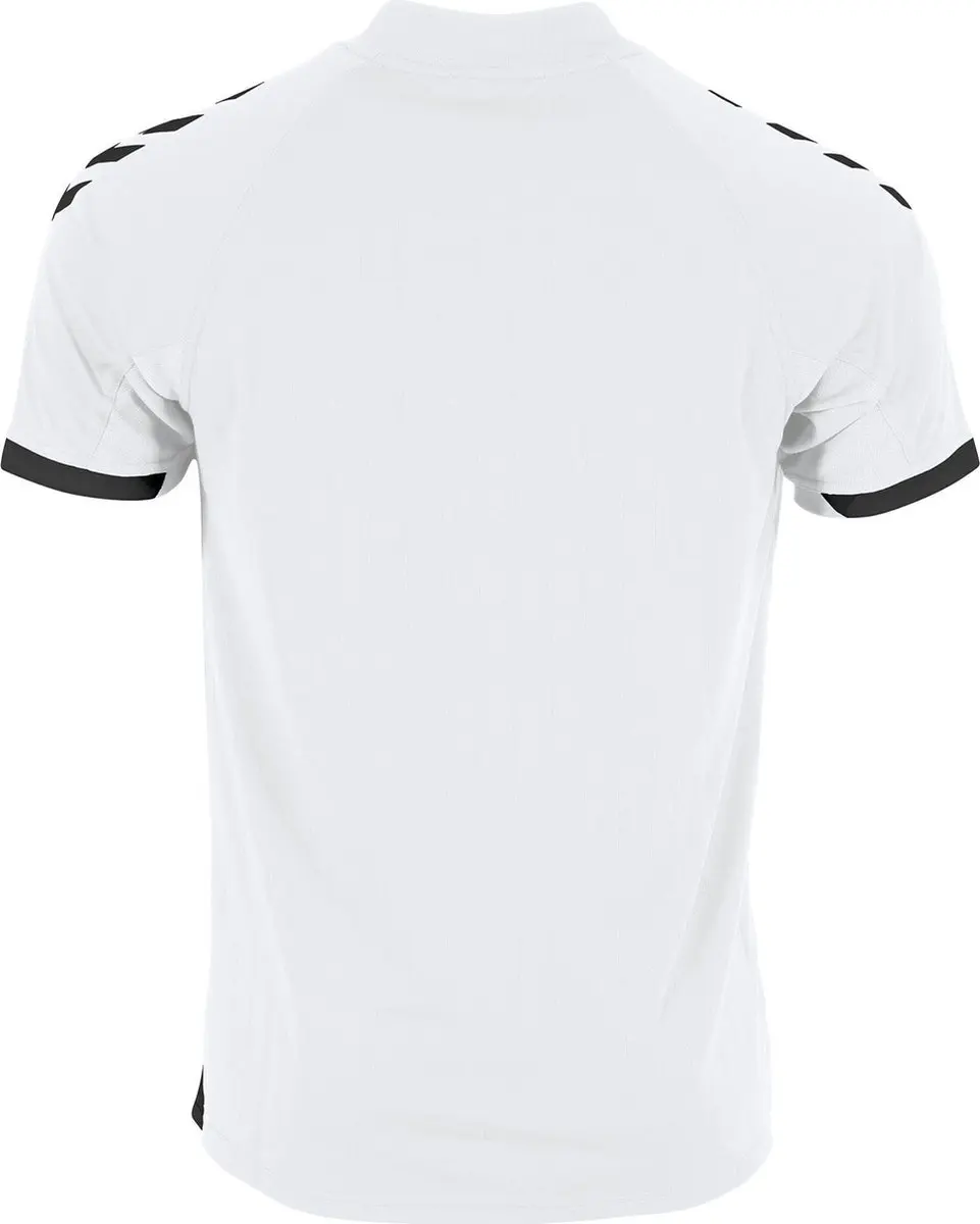 Hummel Fyn Shirt Korte Mouw Kinderen 116 - Wit/Zwart