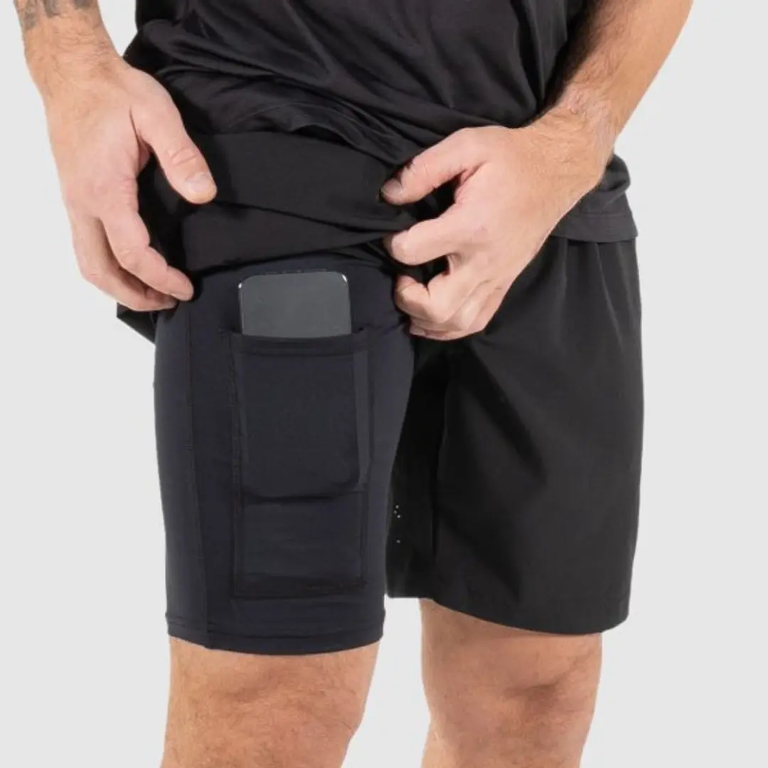 Stanno Functionals 2-in-1 Shorts S - Zwart