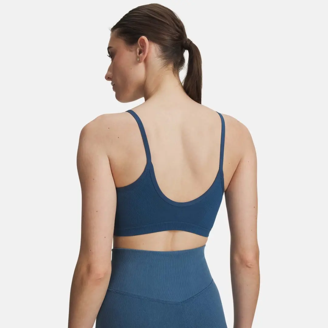 Under Armour Top Seamless Cotton Low Bra - Blauw M