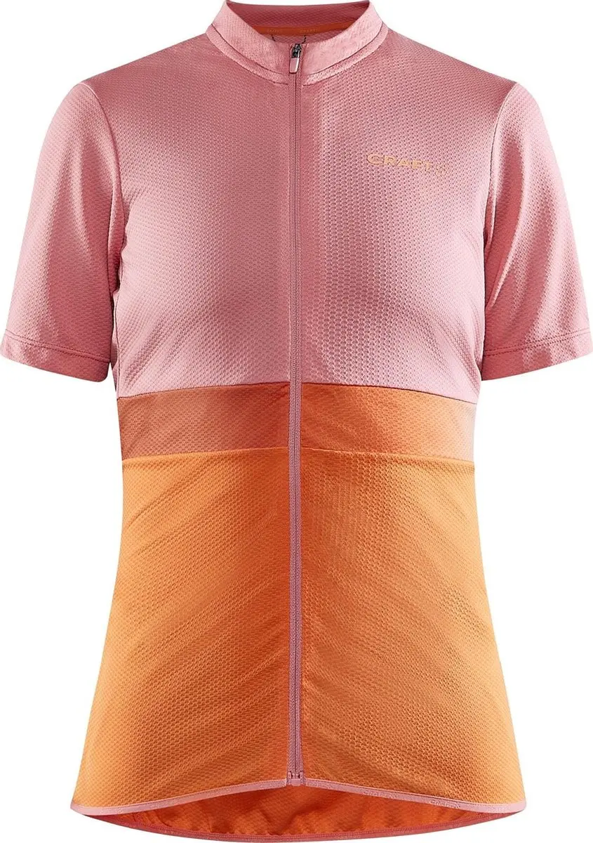 Craft Core Endur Jersey W Coral Tart-l Fietsshirt Dames - L - Roze/Oranje - afbeelding 6 van 6