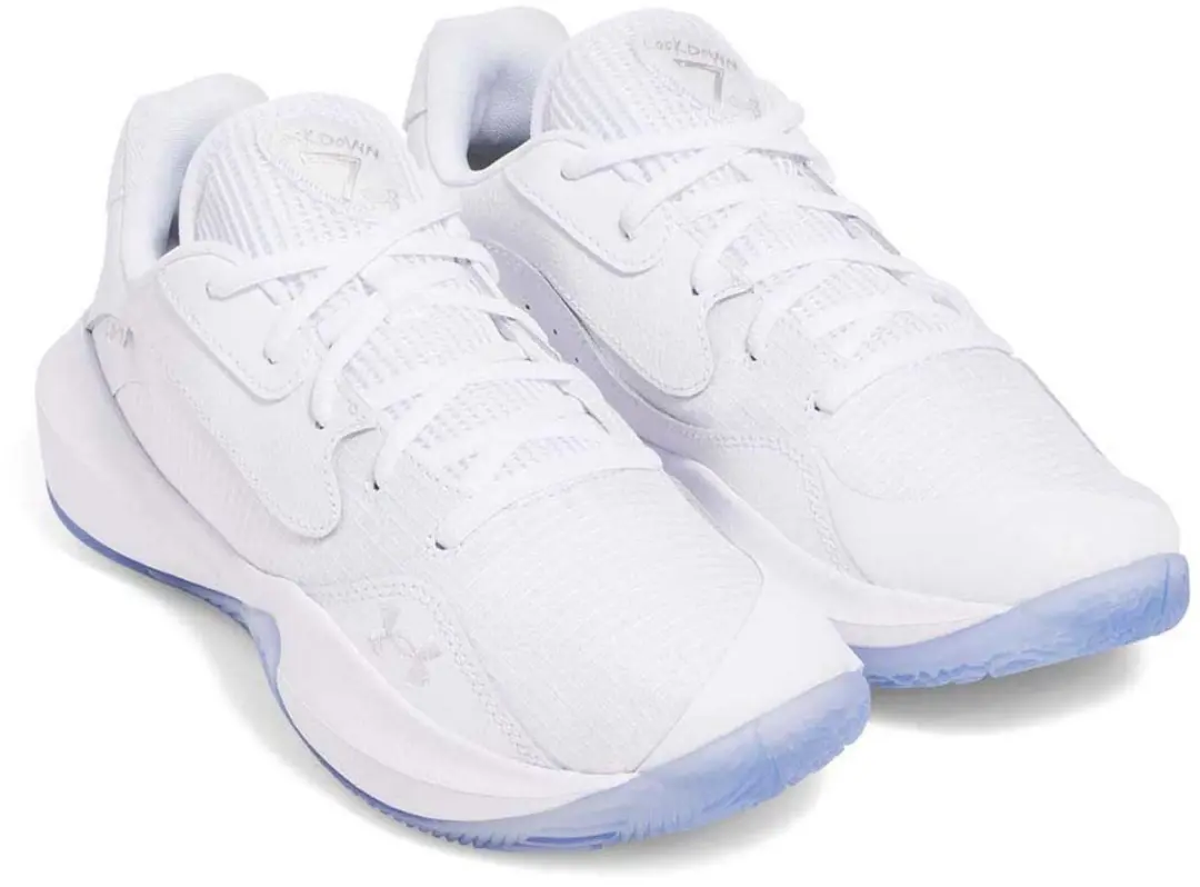 Under Armour Lockdown 7 Low Basketbalschoenen 45.5 - Wit