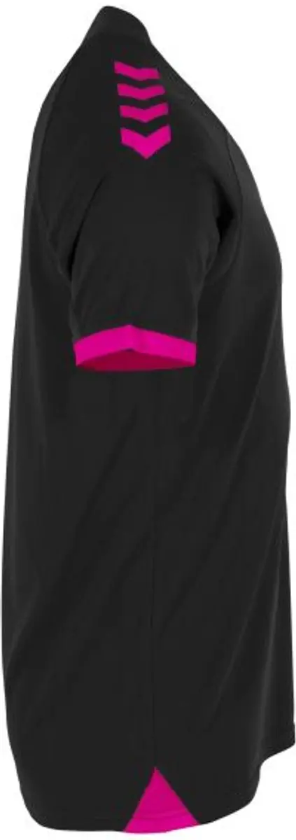 Hummel Fyn Shirt Heren Korte Mouw - Zwart/Magenta M