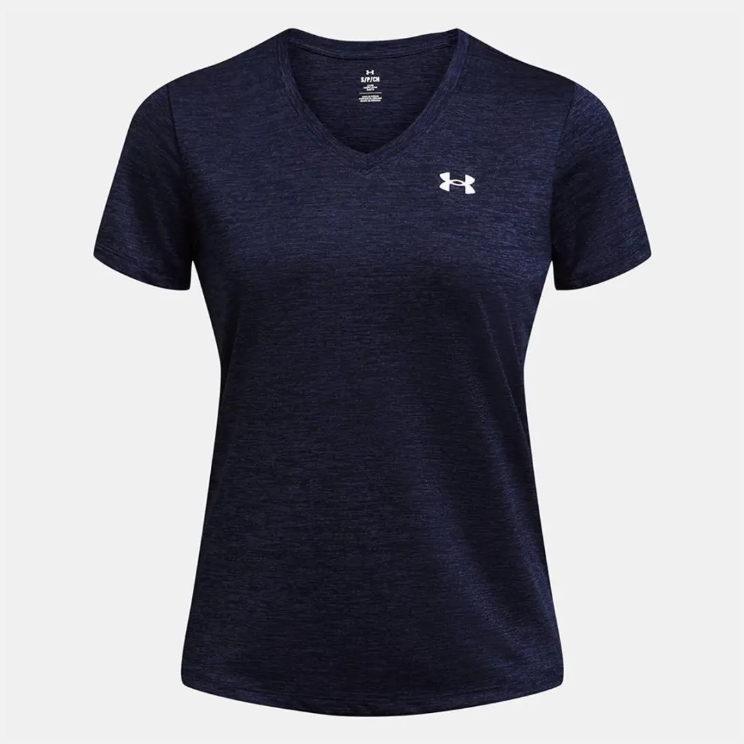 Under Armour Tech Ssv-Twist Dames T-shirt - S - Midnight Navy