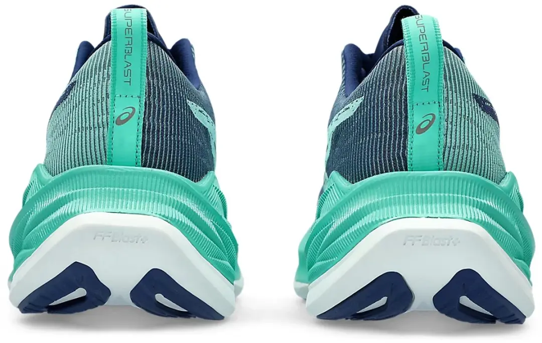 ASICS Superblast Hardloopschoenen 38 - AURORA Groen/Blauw