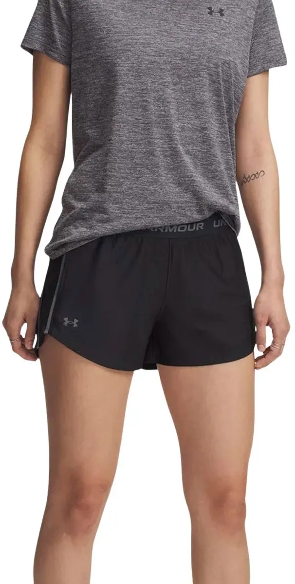 Under Armour Tech Play Up Shorts Dames - Zwart M