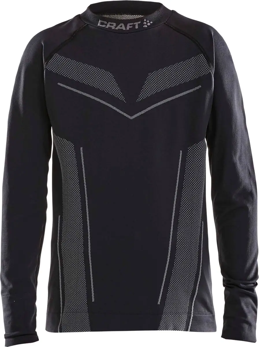 Craft Thermoshirt 134 - Zwart/Wit