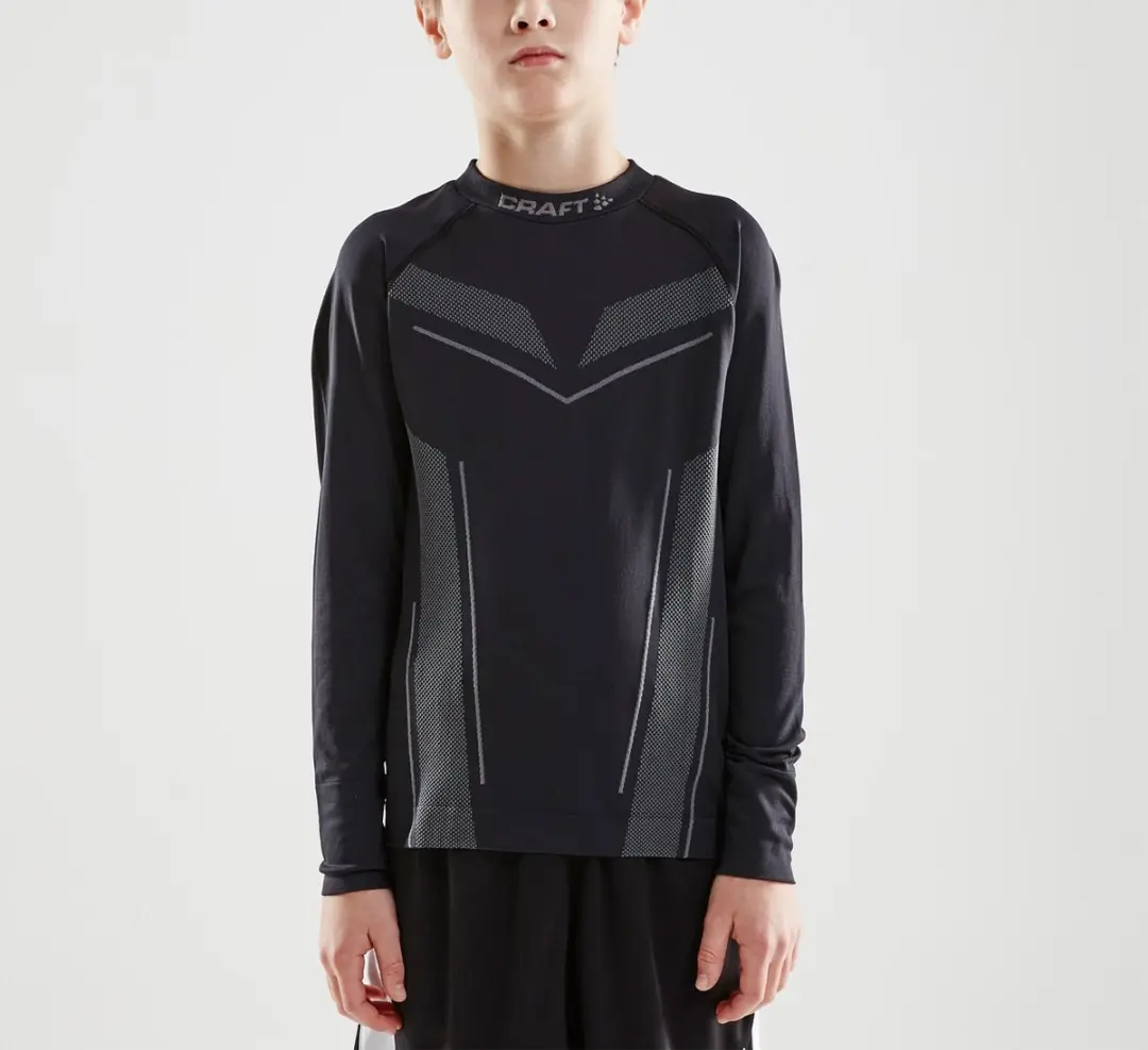 Craft Thermoshirt 134 - Zwart/Wit