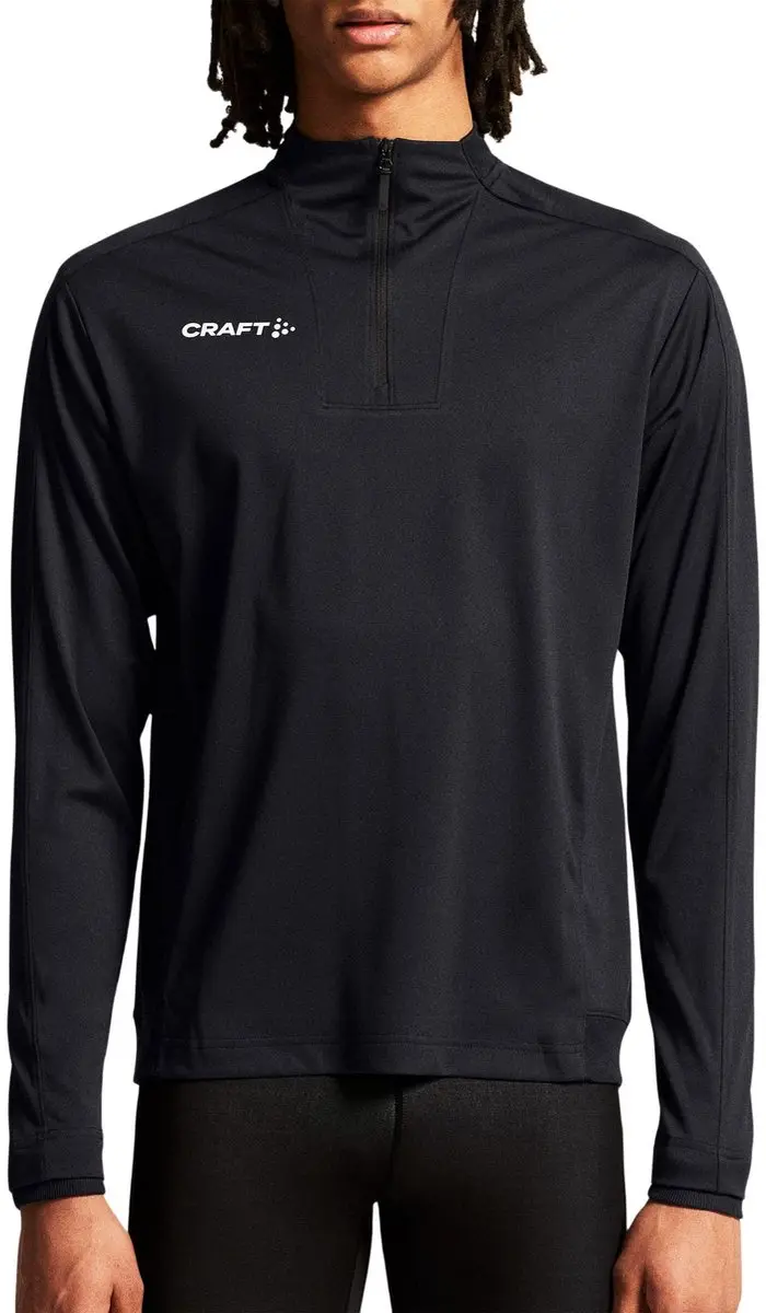 Craft Evolve 2.0 Half Zip Longsleeve Shirt Heren - S - Zwart