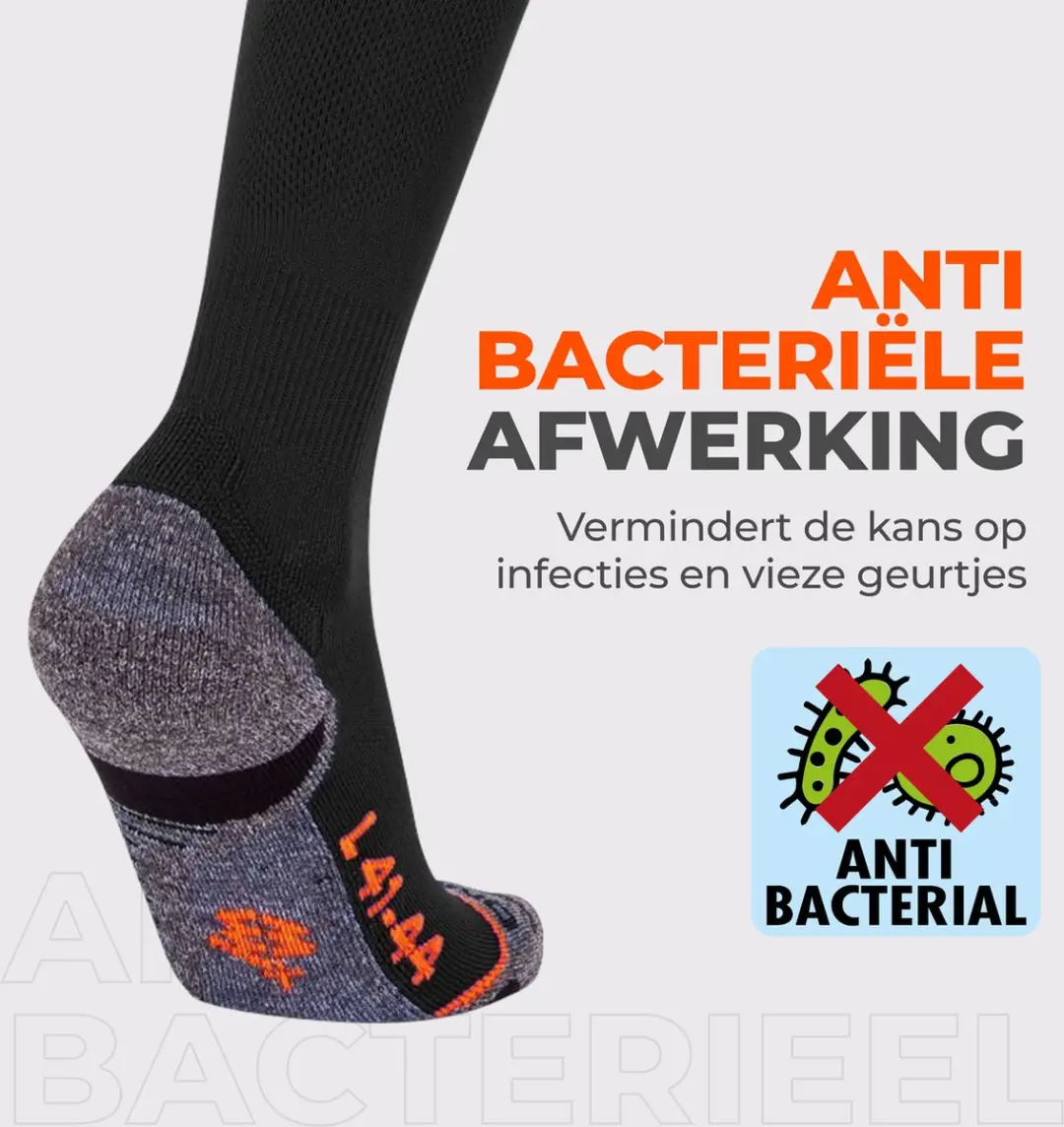 Stanno Uni Pro Sock Voetbalsokken 45-48 - Zwart