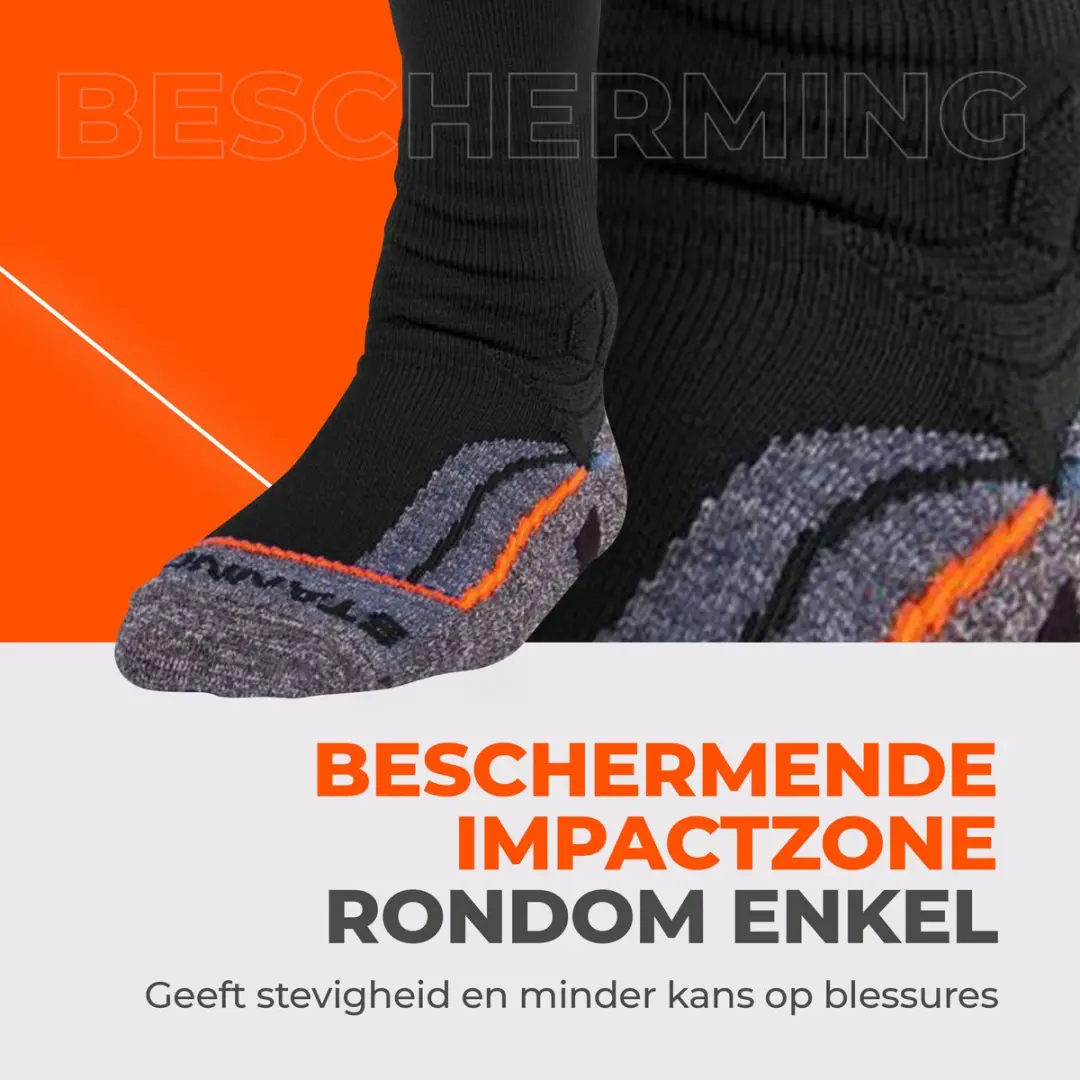 Stanno Uni Pro Sock Voetbalsokken 45-48 - Zwart