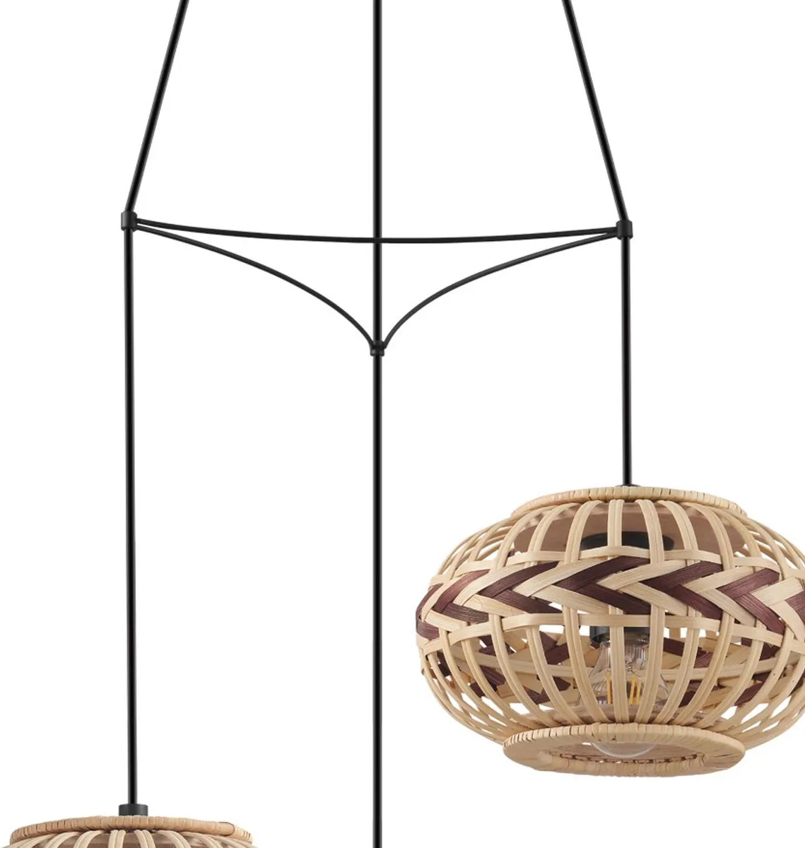 Eglo Dondarrion Hanglamp E27 - Ø57cm - Zwart