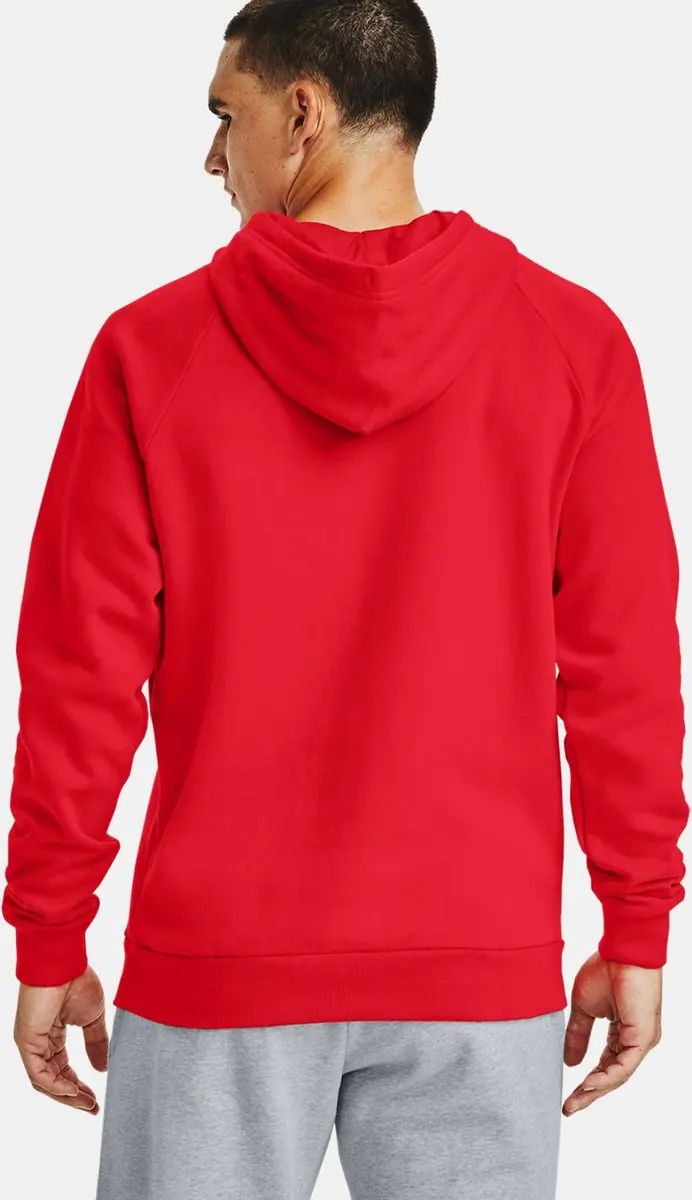 Under Armour Rival Fleece Hoody - Rood - afbeelding 6 van 6