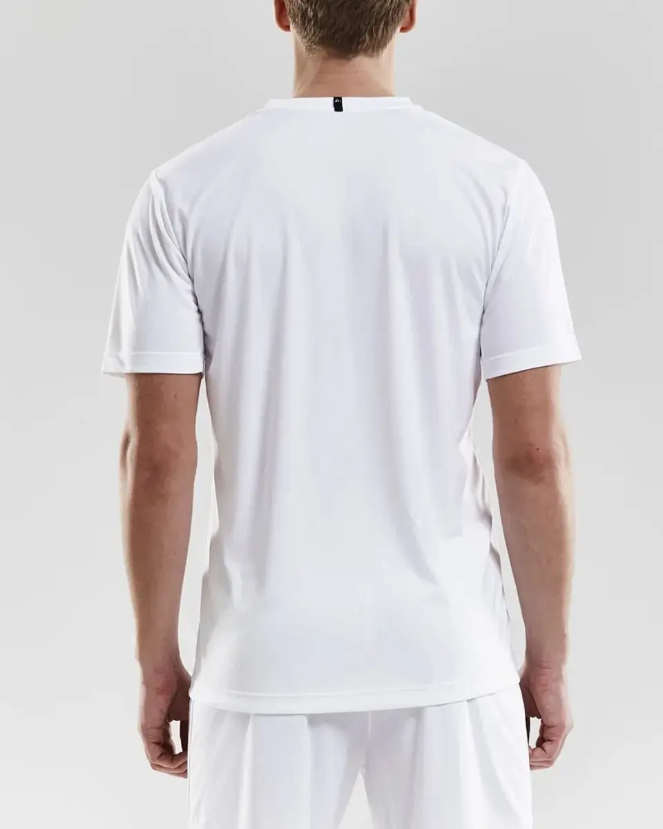 Craft Squad Solid SS Jersey Junior - Maat 146 - Wit/Zwart