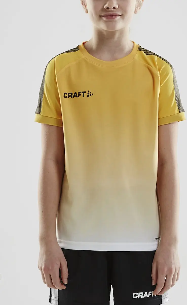 Craft Pro Control Fade Jersey Jr 1906703 - 134/140 - Sweden Yellow/Black