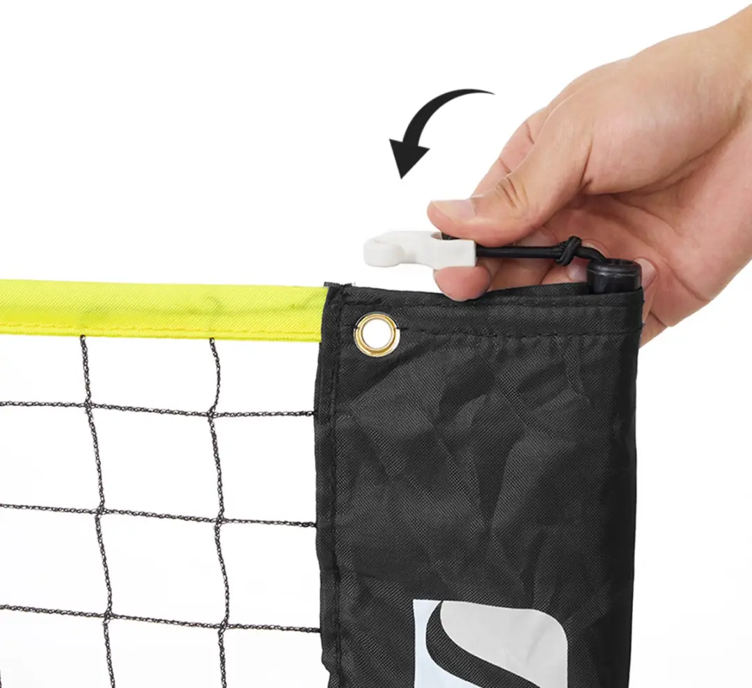 Songmics Badmintonnet 500x103x155cm - Verstelbaar - Zwart-Geel - afbeelding 6 van 6