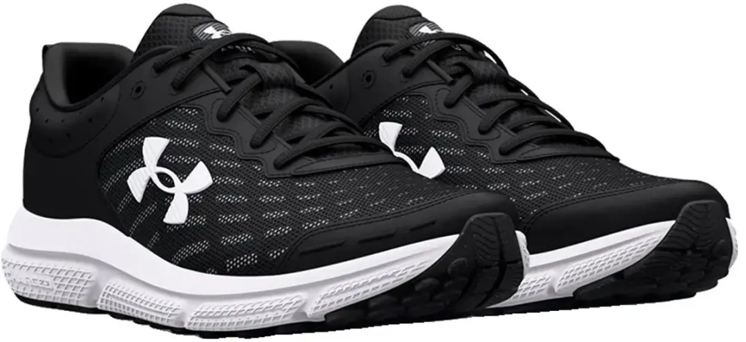Under Armour UA Charged Assert 10 Heren Sportschoenen 42.5 - Zwart/Wit