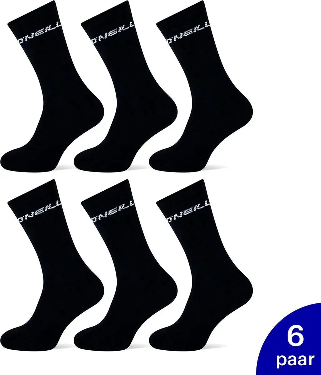 O'Neill Klassieke Sportsokken Tennis 6 Stuks - Zwart
