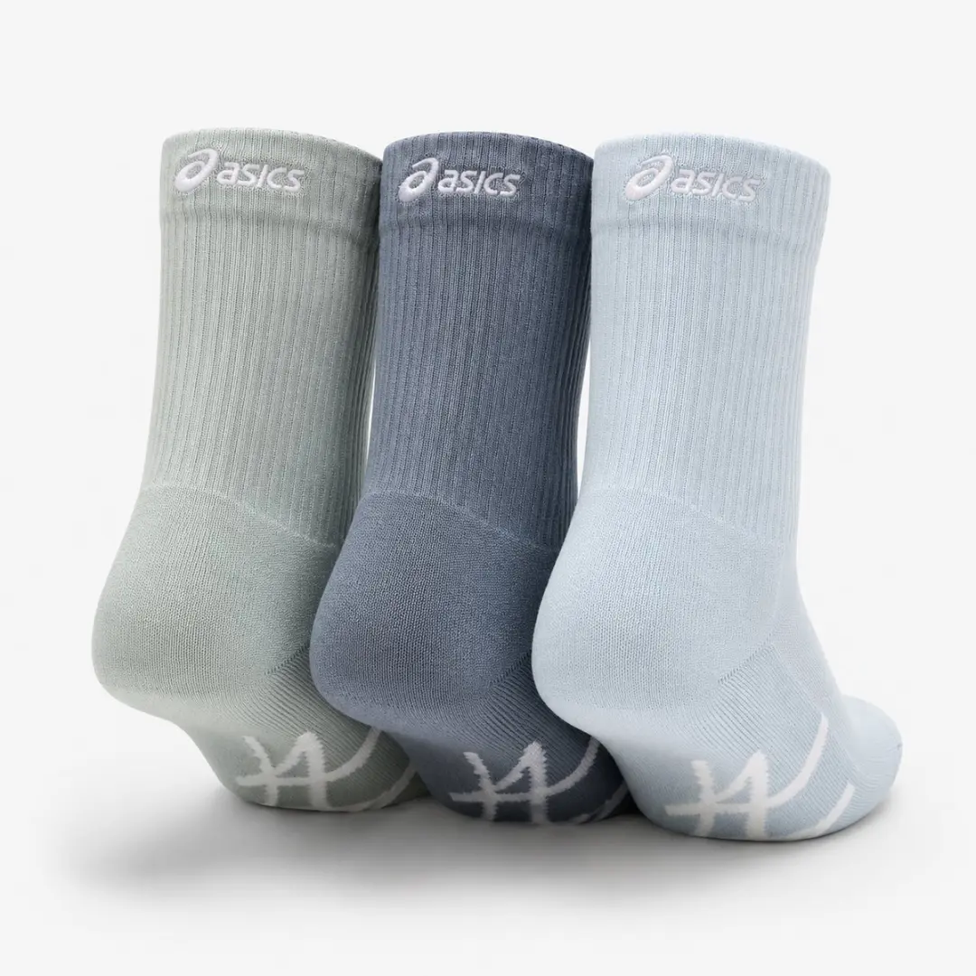ASICS Sport 3 Pack Crew Sokken 47-49 - Groen/Blauw