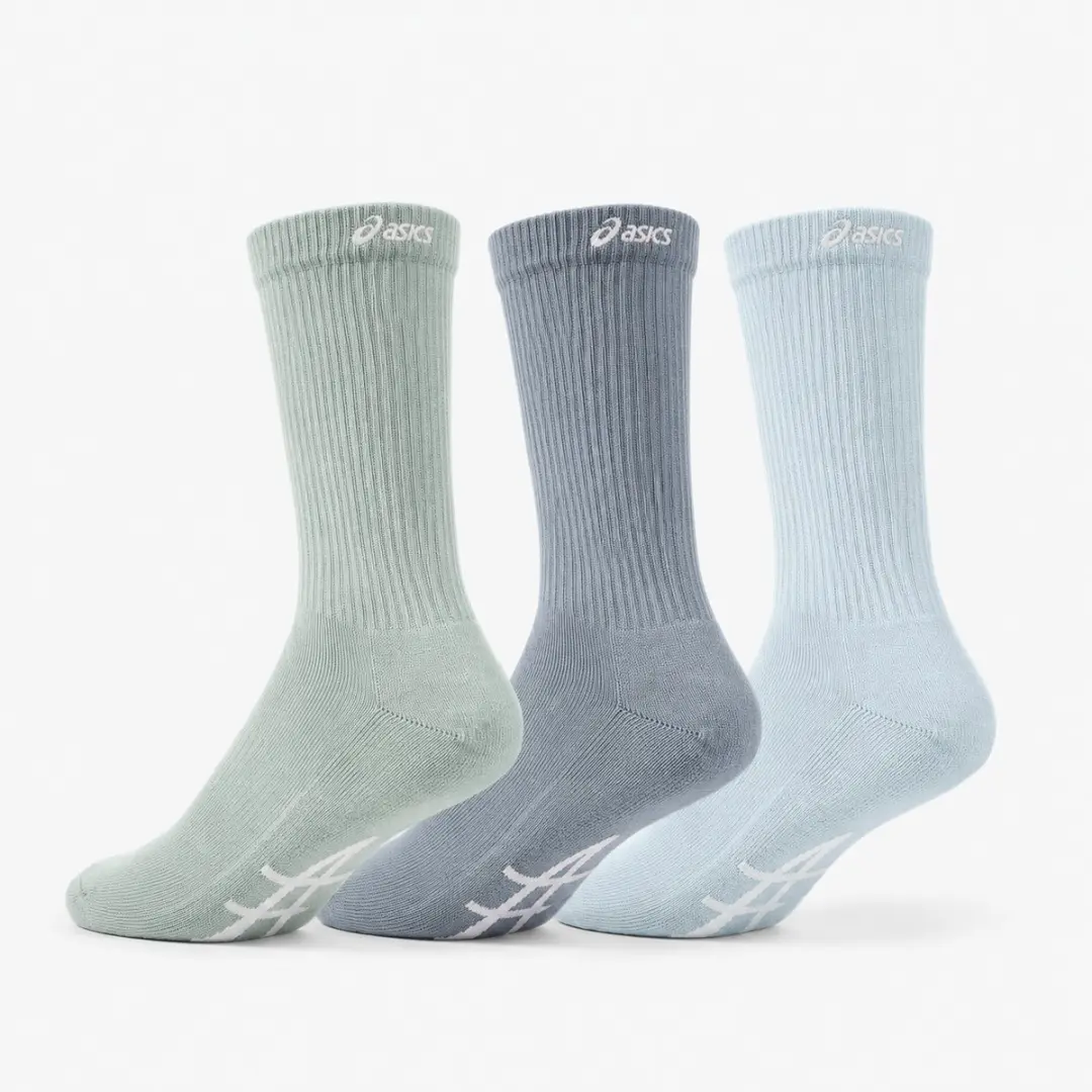 ASICS Sport 3 Pack Crew Sokken 47-49 - Groen/Blauw