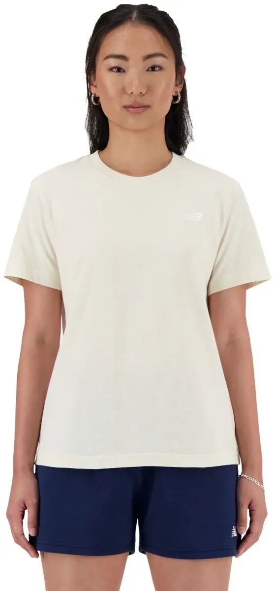 New Balance WT41509-LIN Sport T-shirt Dames - Korte mouw - Off White