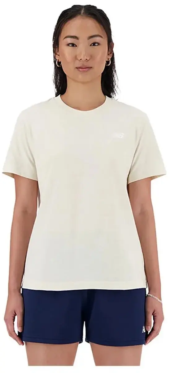 New Balance WT41509-LIN Sport T-shirt Dames - Korte mouw - Off White - afbeelding 6 van 6