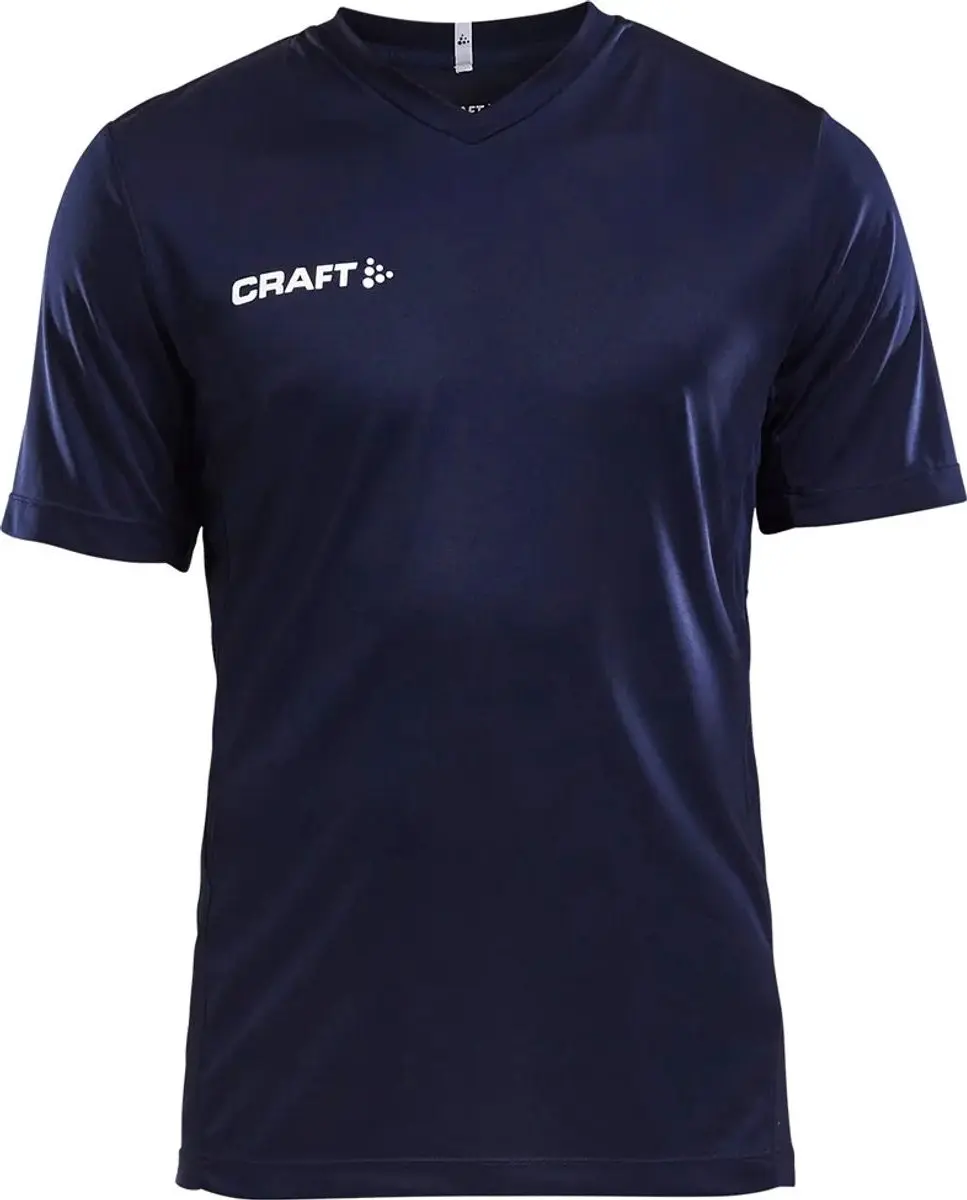 Craft Squad Jersey Solid SS Sportshirt Junior 158 - Blauw/Wit - afbeelding 6 van 6