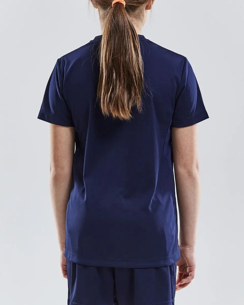 Craft Squad Jersey Solid SS Sportshirt Junior 158 - Blauw/Wit