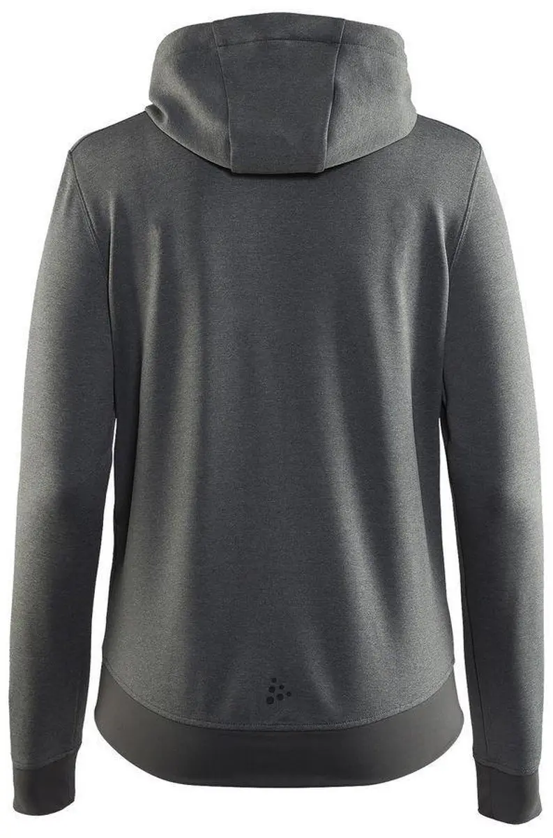Craft Noble Full Zip Hood W 1904575 - S - Darkgrey melange