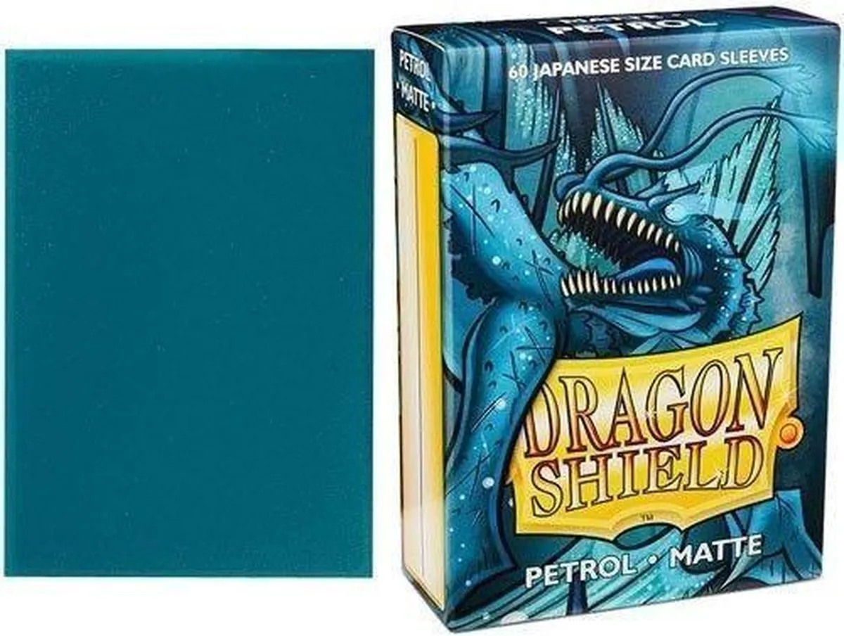 Asmodee Dragon Shield Japanese Matte Petrol Card Sleeves 60 Stuks
