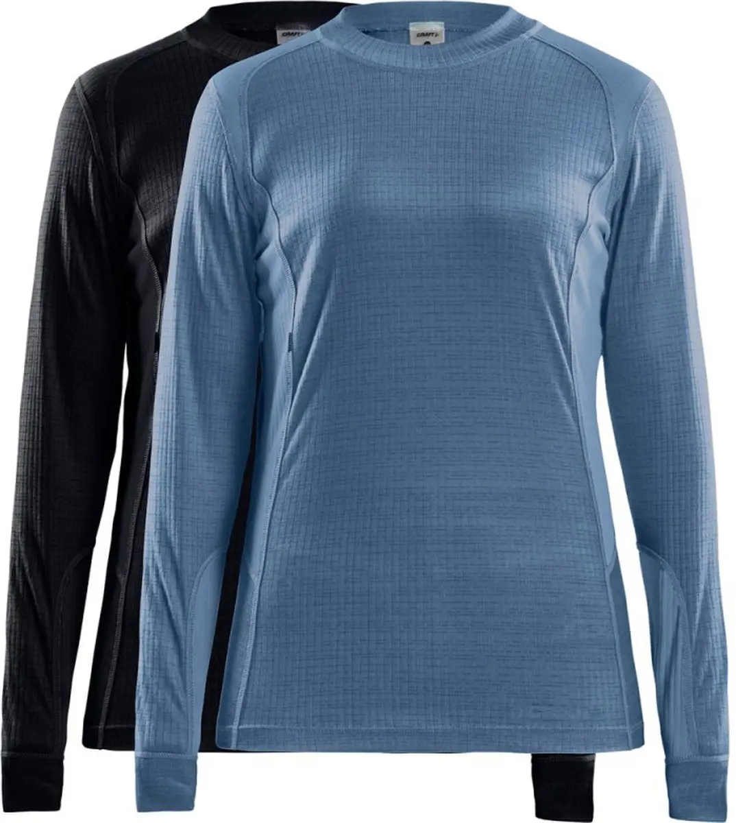 Craft Core 2-Pack Baselayer Dames - Thermoshirts Zwart/Wit L