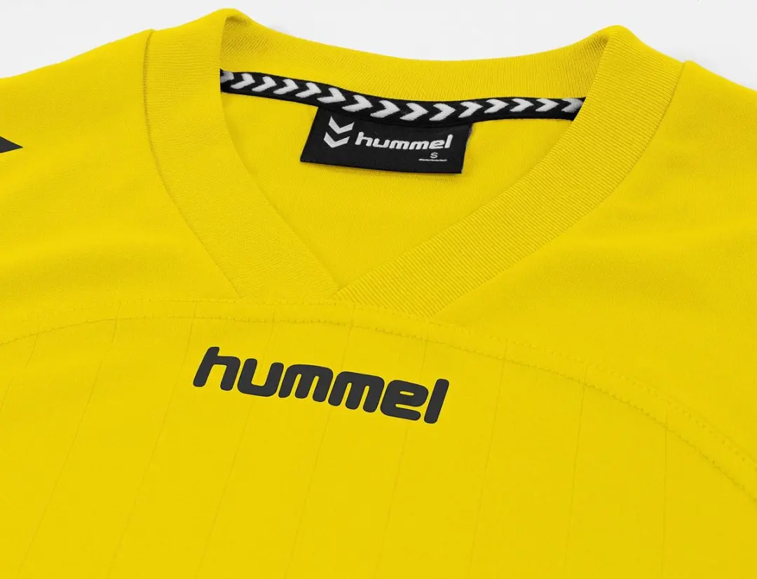 Hummel Fyn Shirt Dames Korte Mouw - Zwart/Geel XL - afbeelding 6 van 6