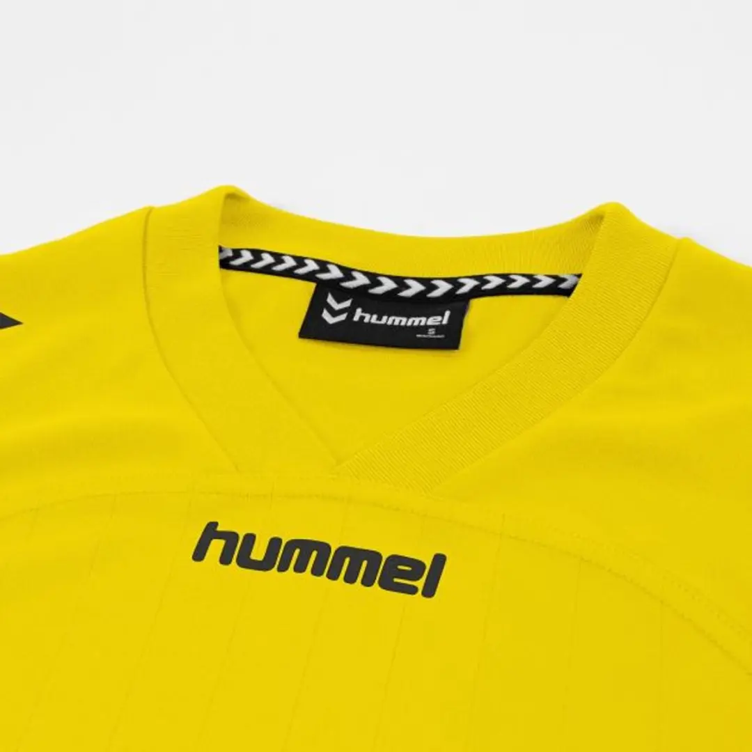 Hummel Fyn Shirt Dames Korte Mouw - Zwart/Geel XL