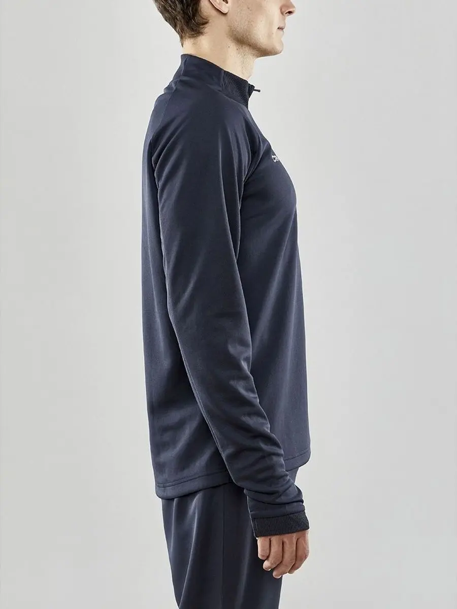 Craft Evolve Ziptop Heren T-shirt - S - Donker grijs