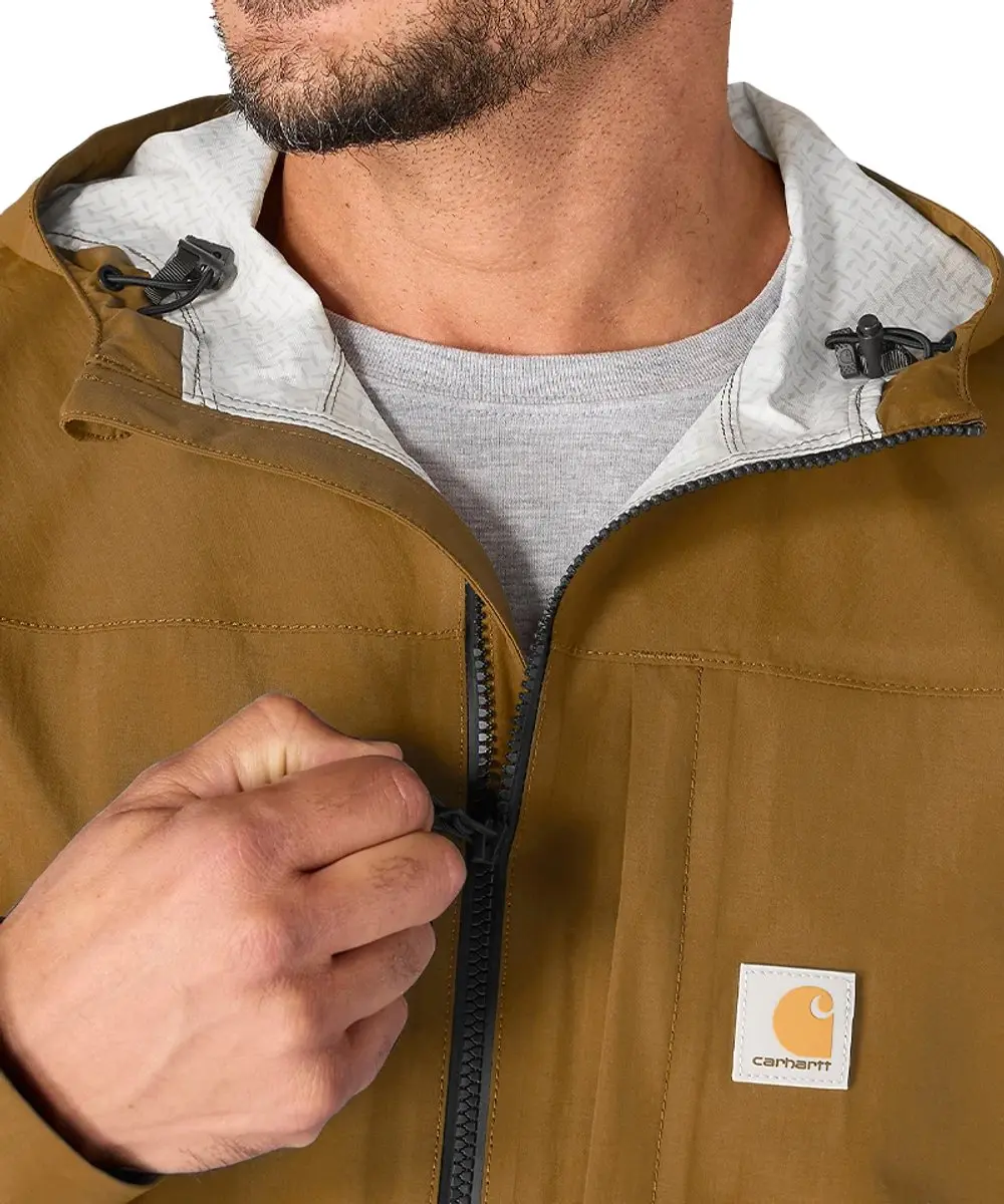 Carhartt Monterey Regenjas - Bruin/Zwart