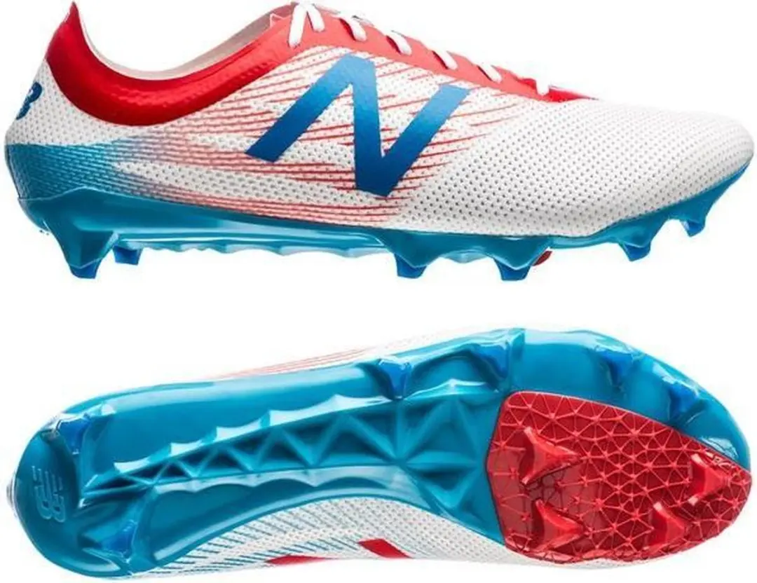 New Balance Furon Pro FG Voetbalschoenen 44 - Rood/Wit/Blauw